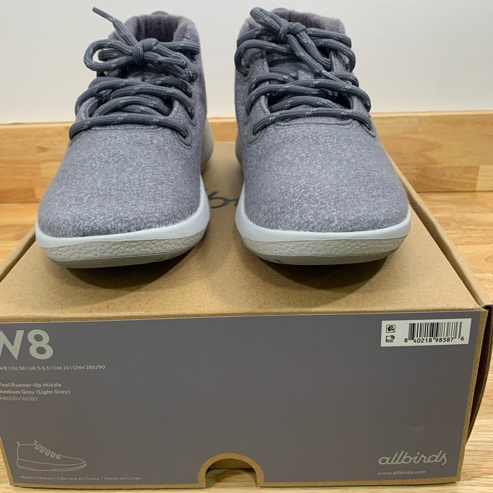 NEW Allbirds 8 Wool Runner Up Mizzle Shoes‎ Women Athletic Running Sneakers
